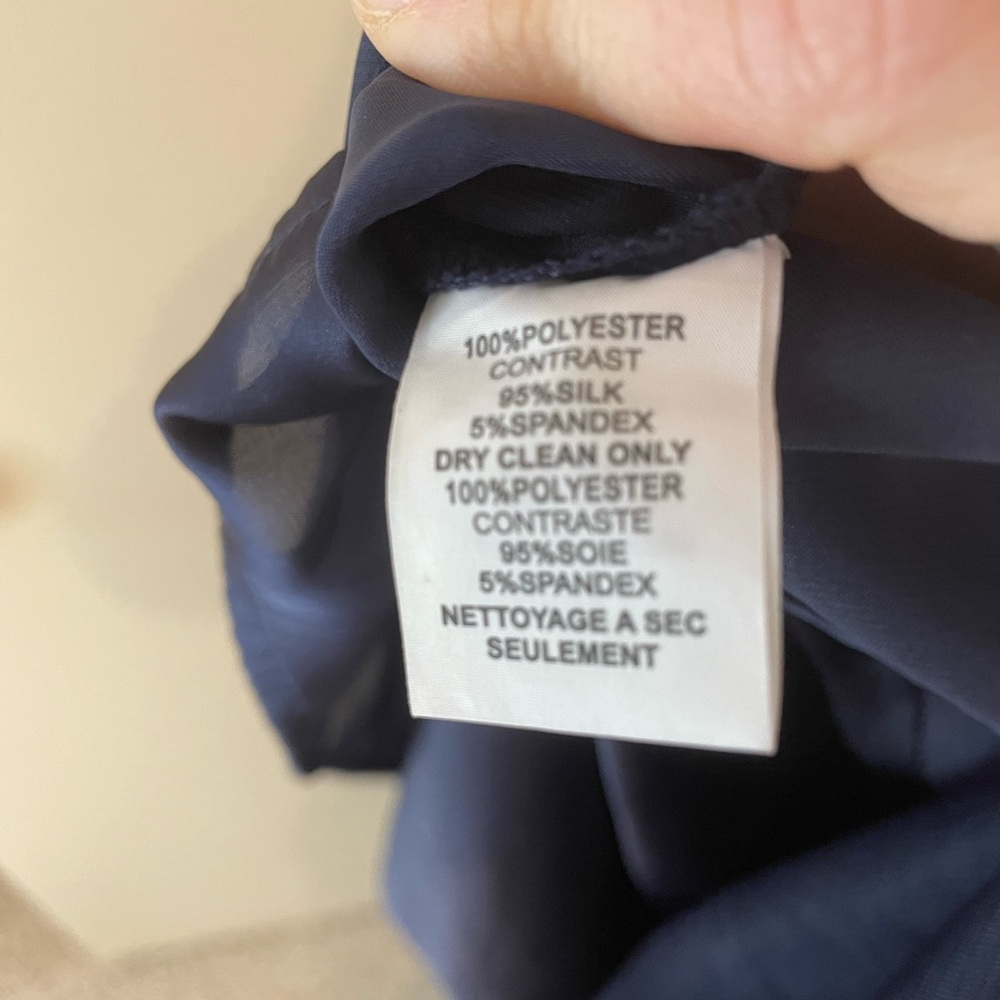 Elegant Navy Blue Tulle Women's Skirt - Picture 4 of 4